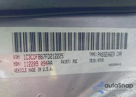 2015 Dodge Dart Sxt from USA, damaged, VIN 1C3CDFBB7FD212225